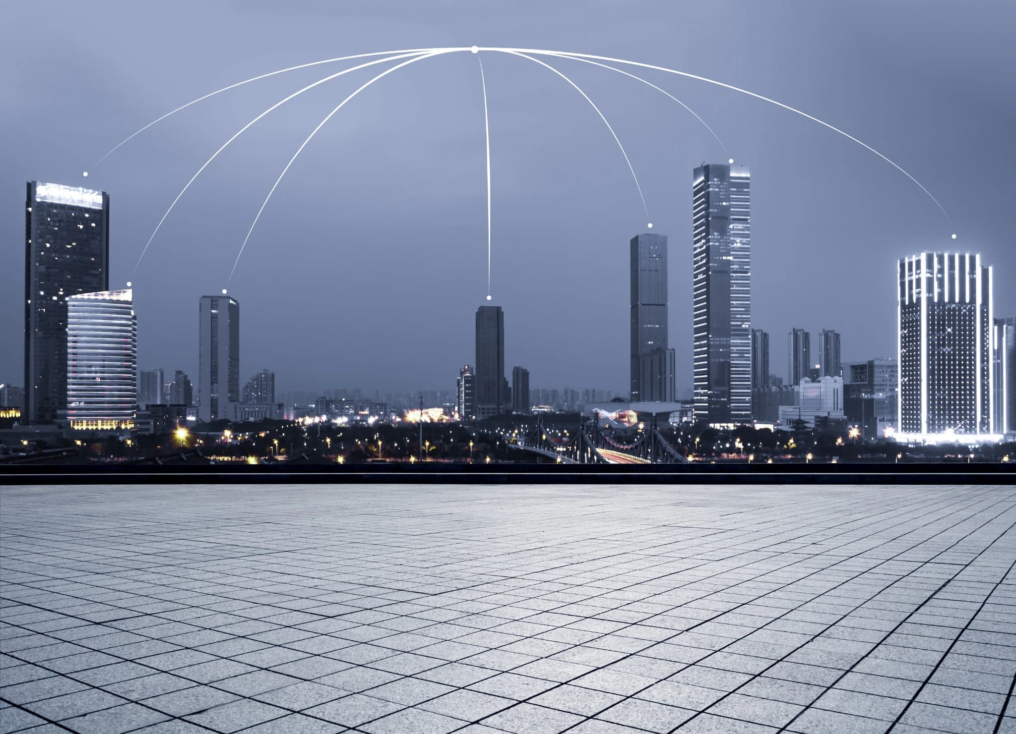 Digital network infrastructure representing communication systems