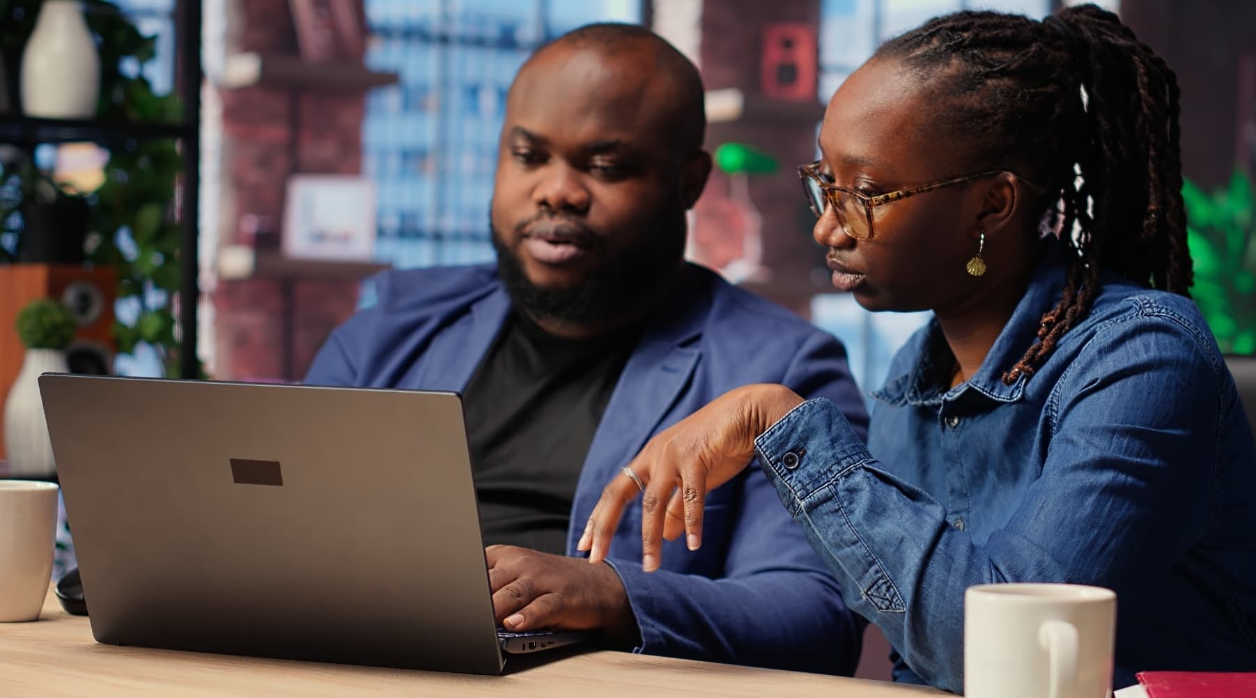 African business professionals in a team discussion